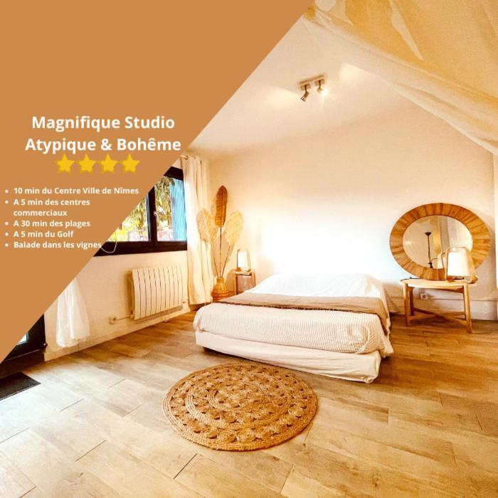 Superbe Appartement Boheme Dans Les Vignes Nîmes Eksteriør billede